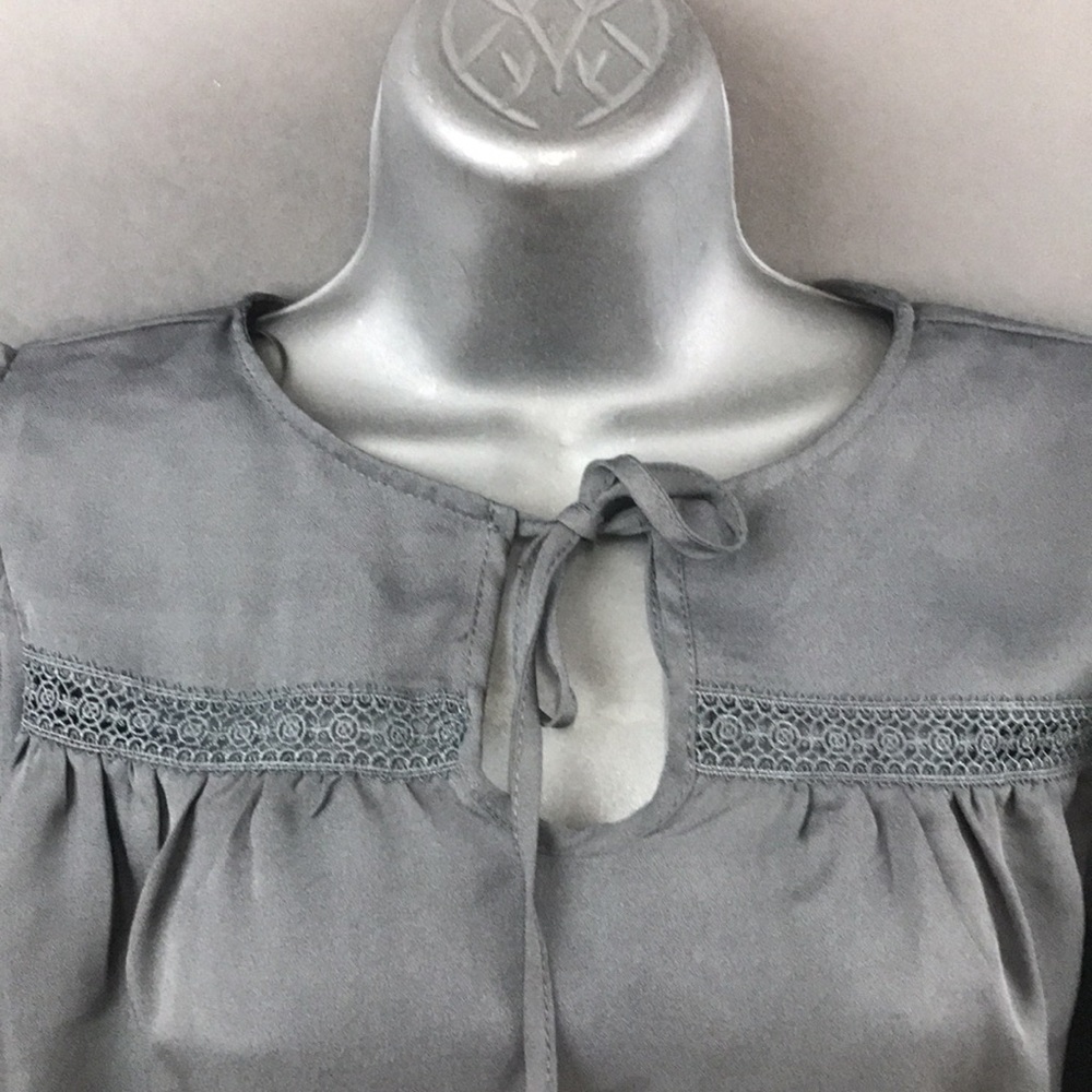 Vince Camuto Luxe Tie Neck Top - Picture 2 of 5